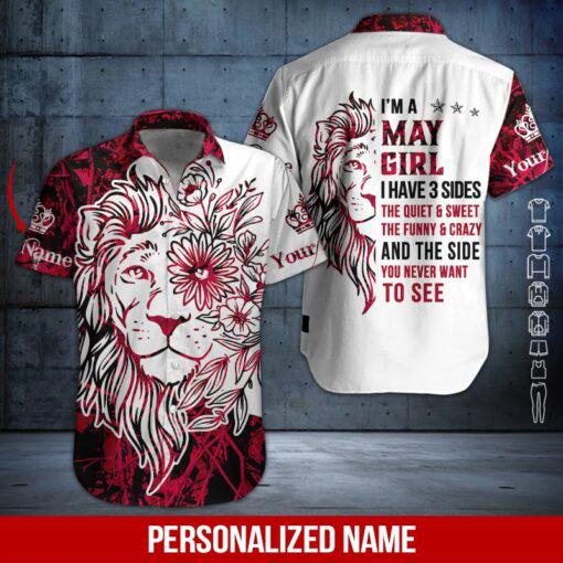Lion May Girl Custom Hawaiian Shirt | For Men & Women | HN2521