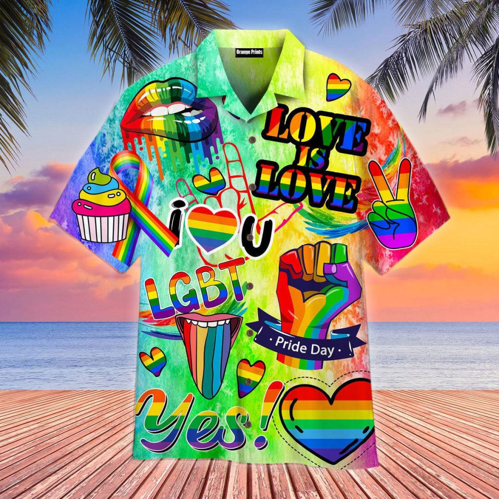 Love Is Love LGBT Month Hawaiian Shirt | For Men & Women | WT9540