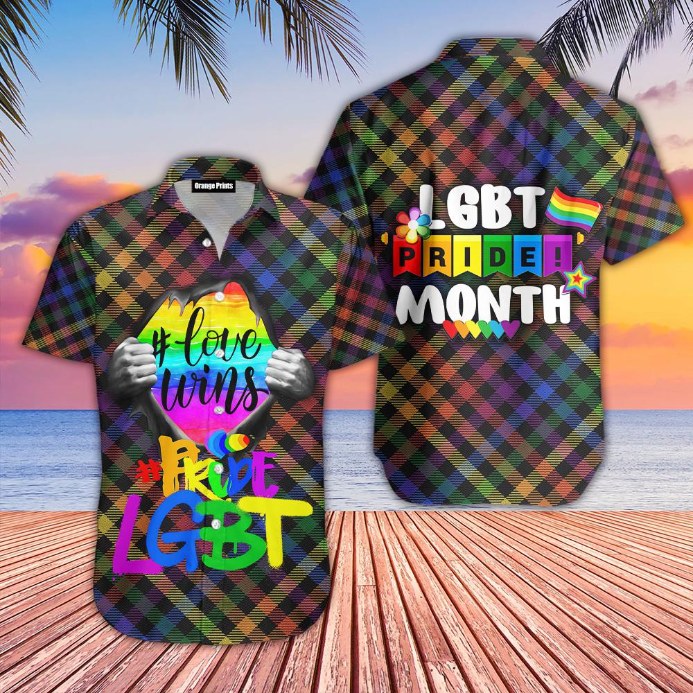 Love Wins LGBT Pride Month Hawaiian Shirt | For Men & Women | WT9106