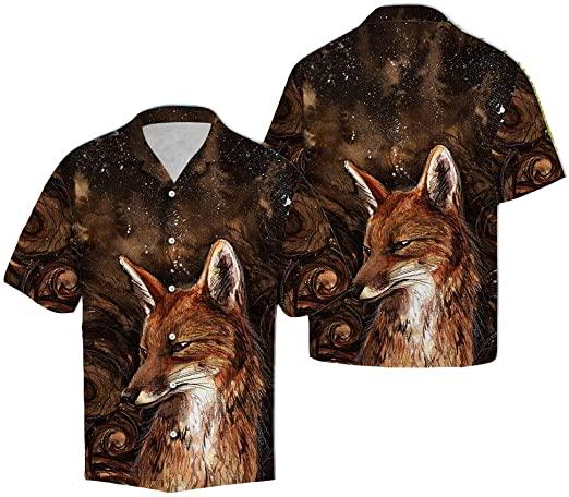 Lovely Fox Hunting Hawaiian Shirt | For Men & Women | HW3087