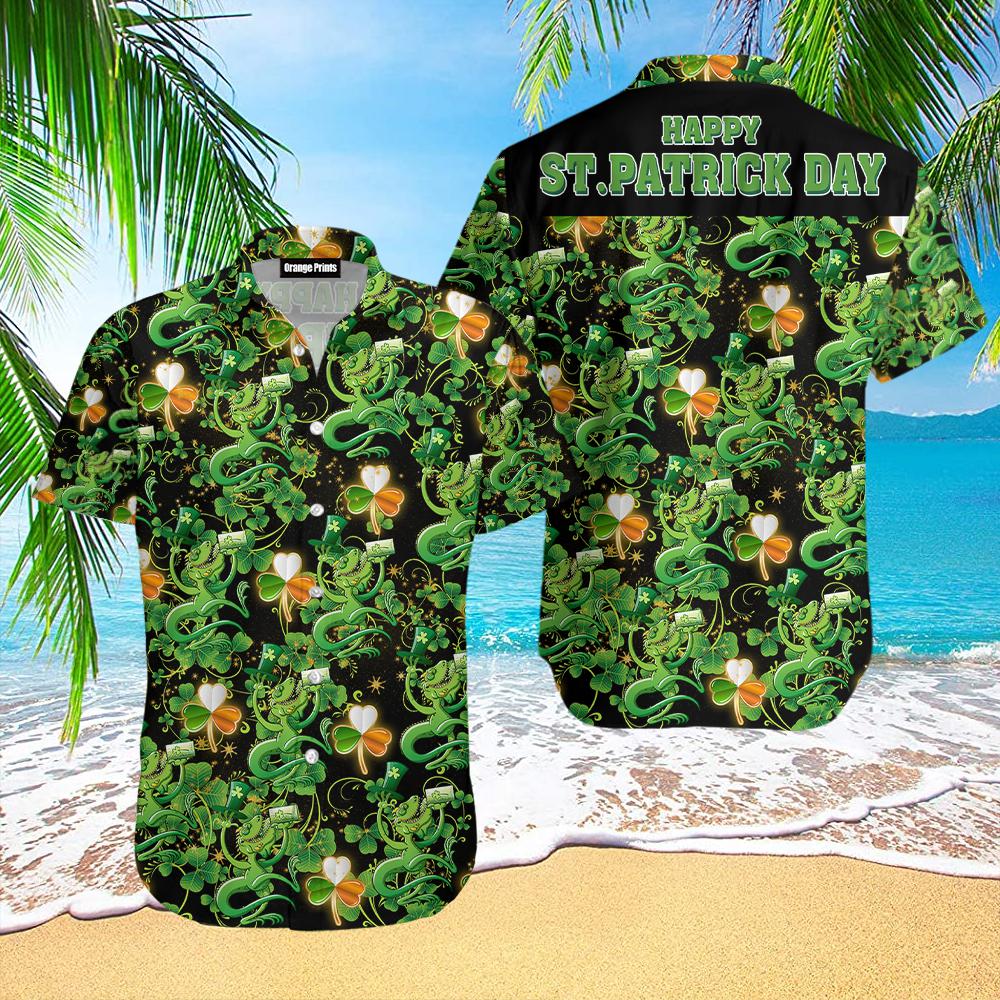 Lucky Clover Irish St Patricks Day Hawaiian Shirt | For Men & Women | WT1628