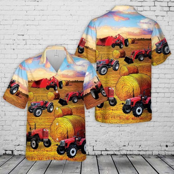Mahindra Tractors USA Hawaiian Shirt | For Men & Women | HW7593