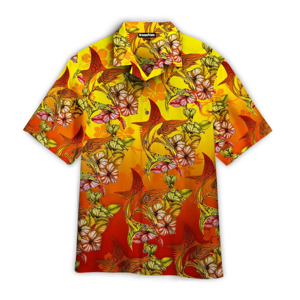Marlins Hibiscus Tropical Hawaiian Shirt | For Men & Women | HW1558