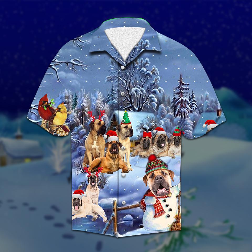 Mastiff Christmas Hawaiian Shirt | For Men & Women | HW2091