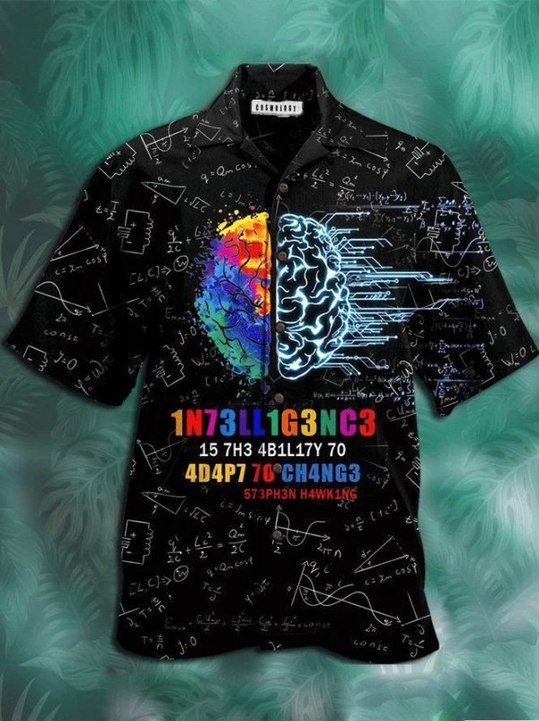 Math Brain Hawaiian Shirt | For Men & Women | HW2411