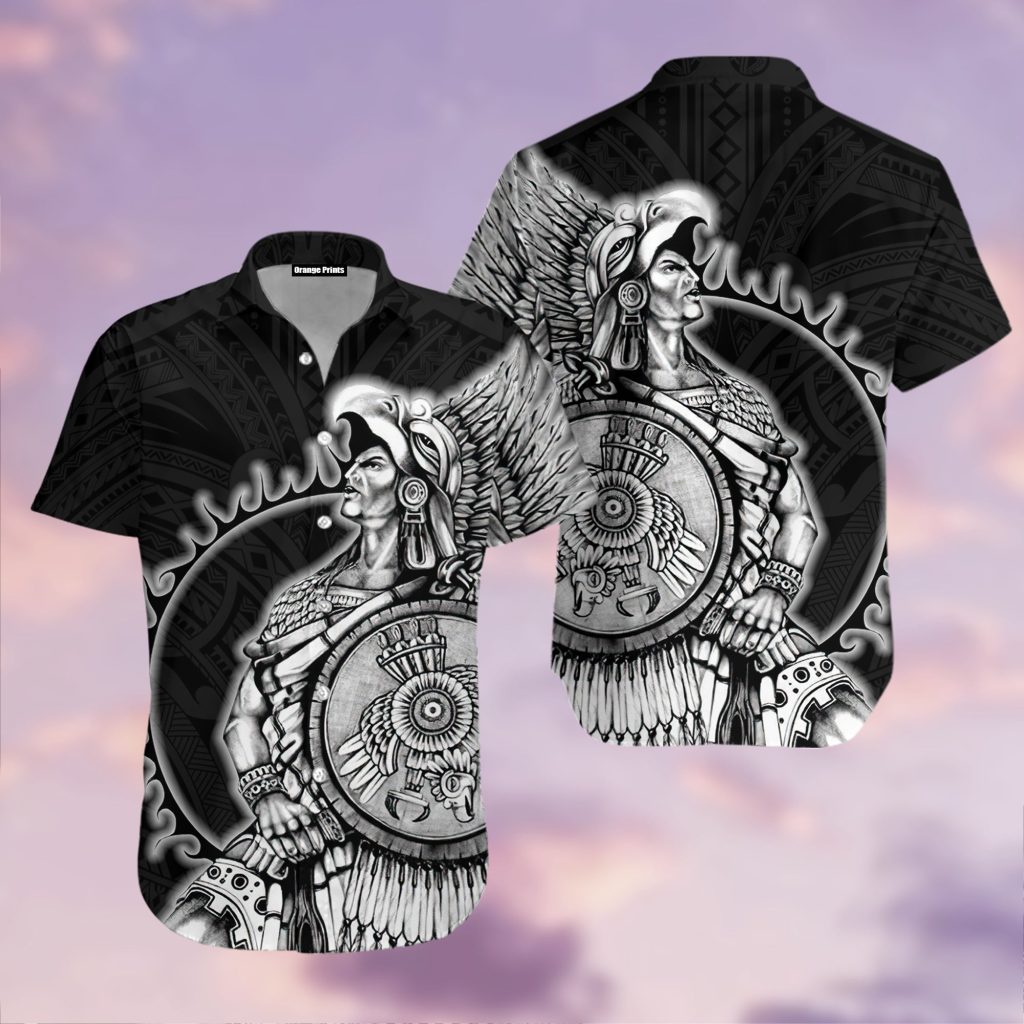 Mexican Aztec Warrior Hawaiian Shirt | For Men & Women | WT5362