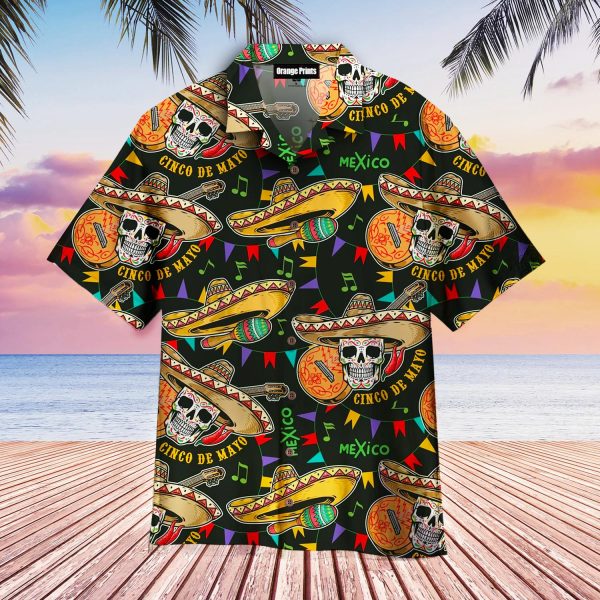 Mexican Skull Cinco De Mayo Hawaiian Shirt | For Men & Women | WT4020