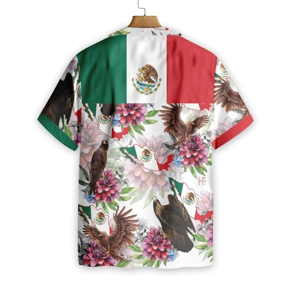 Mexico Proud Dahlia Golden Eagle Hawaiian Shirt | For Men & Women | HL2360