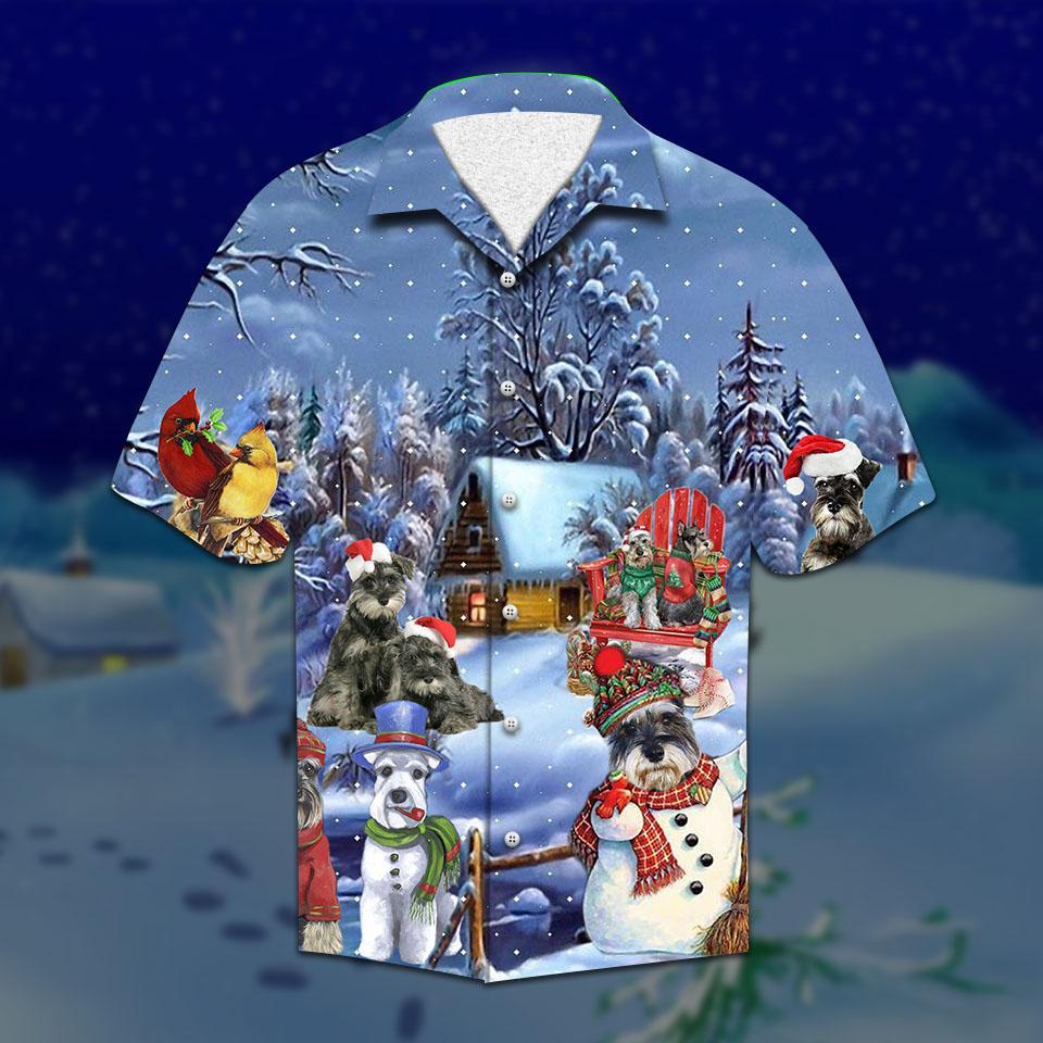 Miniature Schnauzer Christmas Hawaiian Shirt | For Men & Women | HW2118