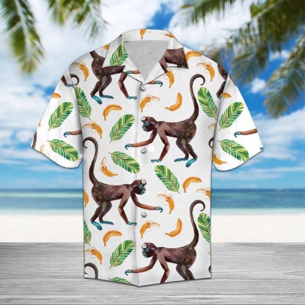 Monkey Pattern Hawaiian Shirt | For Men & Women | HW6152