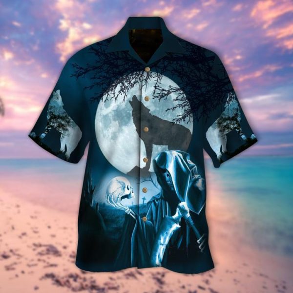 Moonlight Death Halloween Hawaiian Shirt | For Men & Women | HW9189