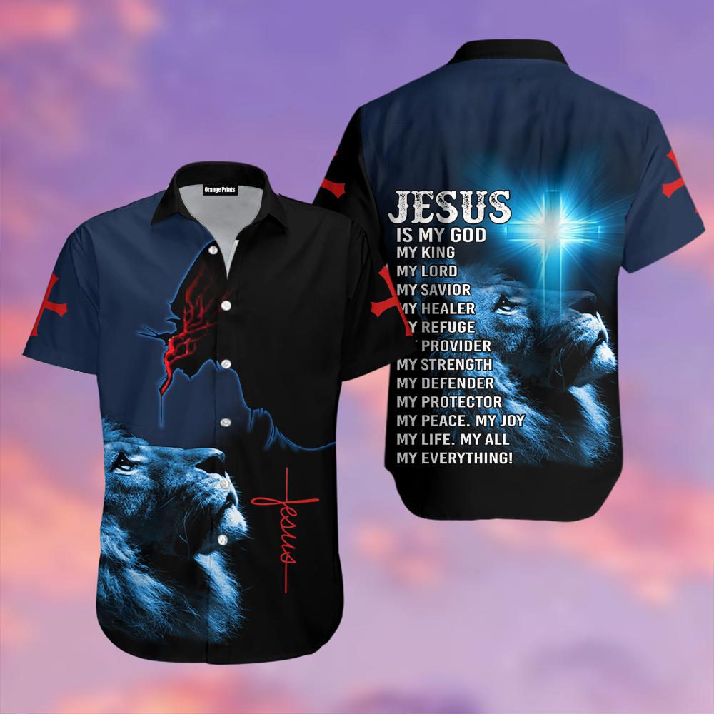 My King My Lord My Savior Awesome Jesus Hawaiian Shirt | For Men & Women | WT5318