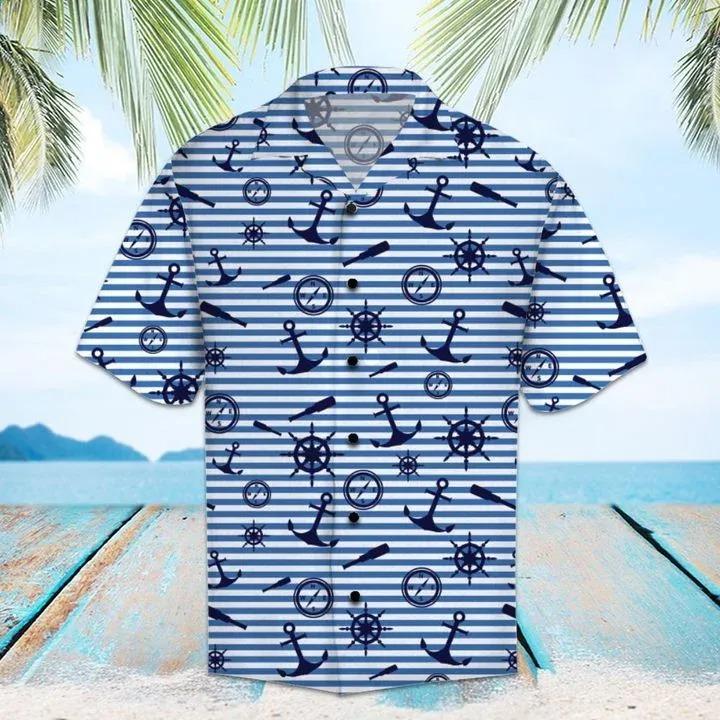 Navy Hawaiian Shirt | For Men & Women | HW1284
