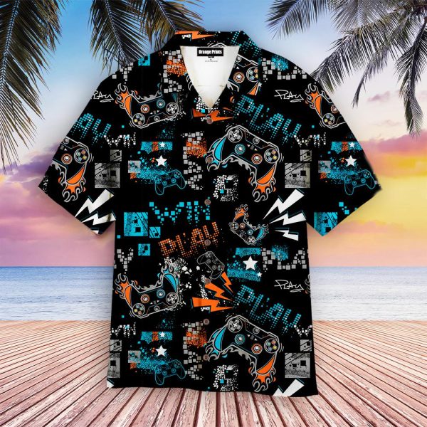 Neon PS Game Player Hawaiian Shirt | For Men & Women | WT6435