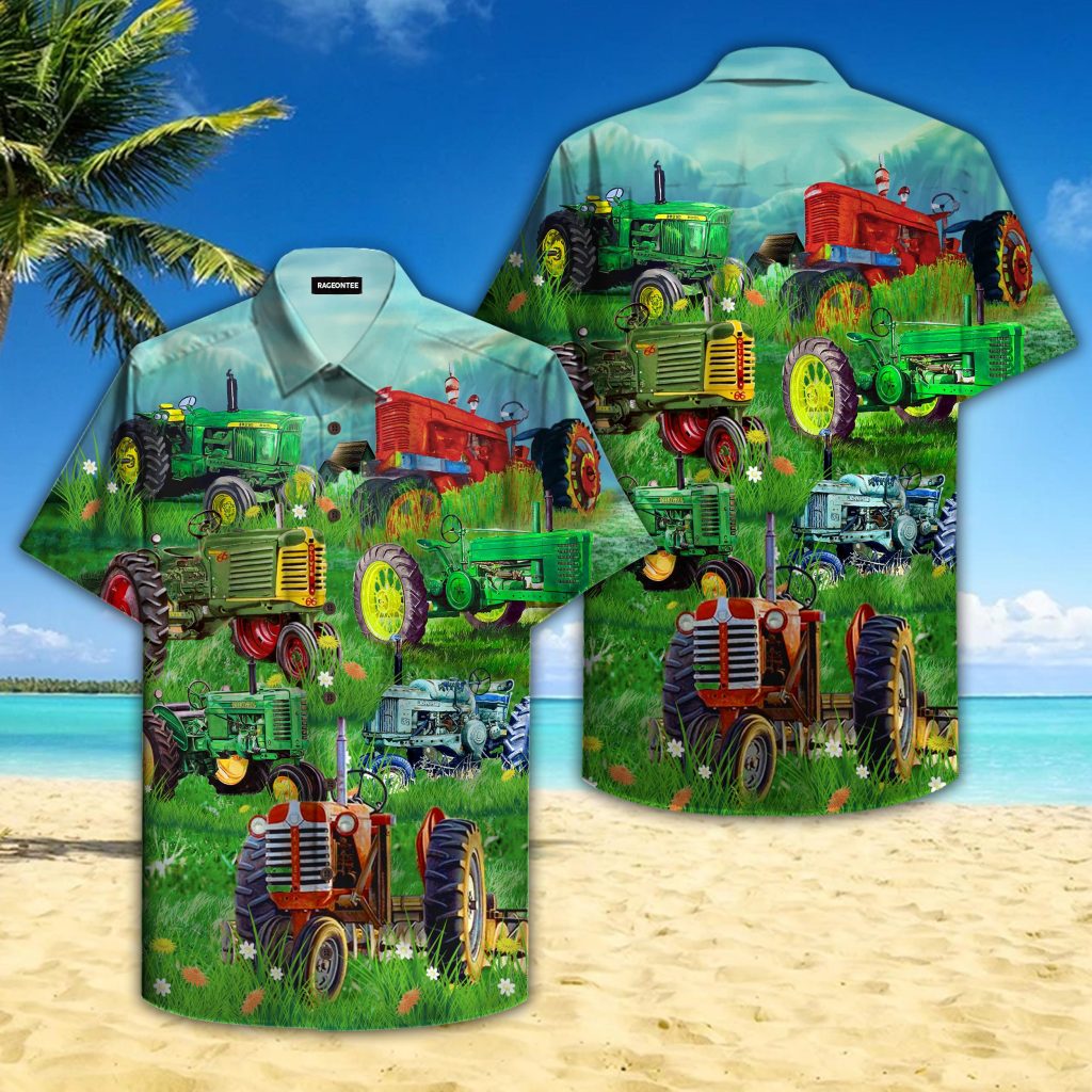 Old Tractor Hawaiian Shirt | For Men & Women | HW4727