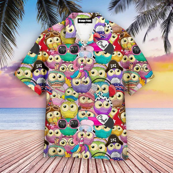 Owl Multicolor Amazing Hawaiian Shirt | For Men & Women | WT6421