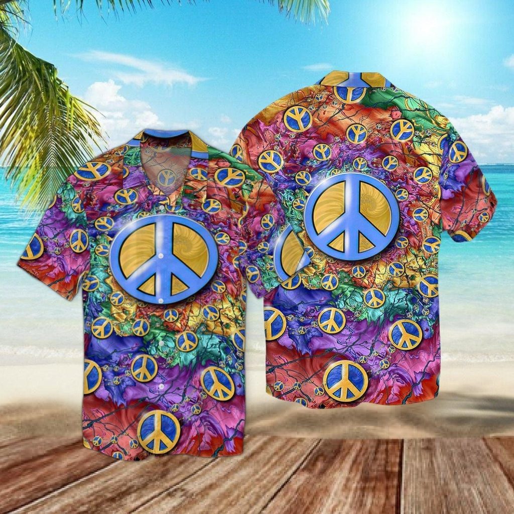 Peace Love Hippie Hawaiian Shirt | For Men & Women | HW6007