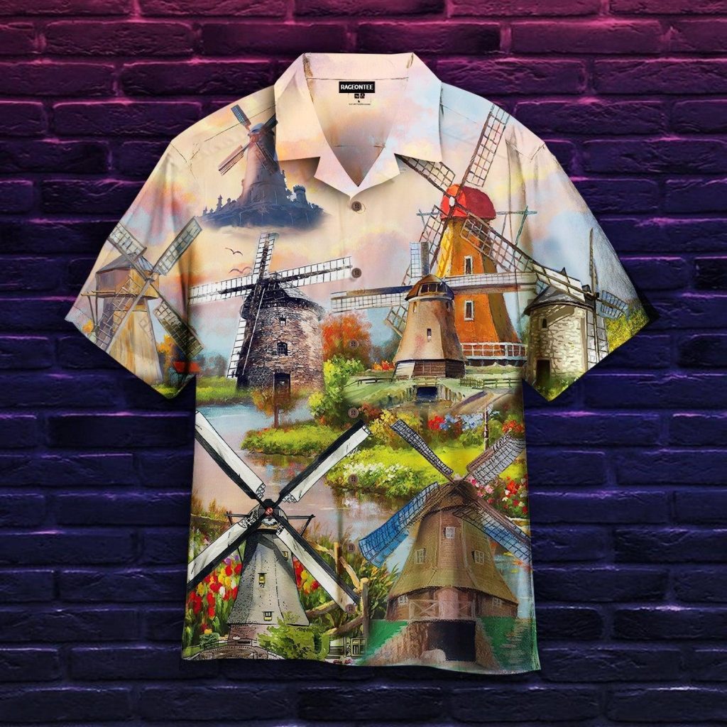 Peaceful Windmill Scenery Hawaiian Shirt | For Men & Women | HW4879