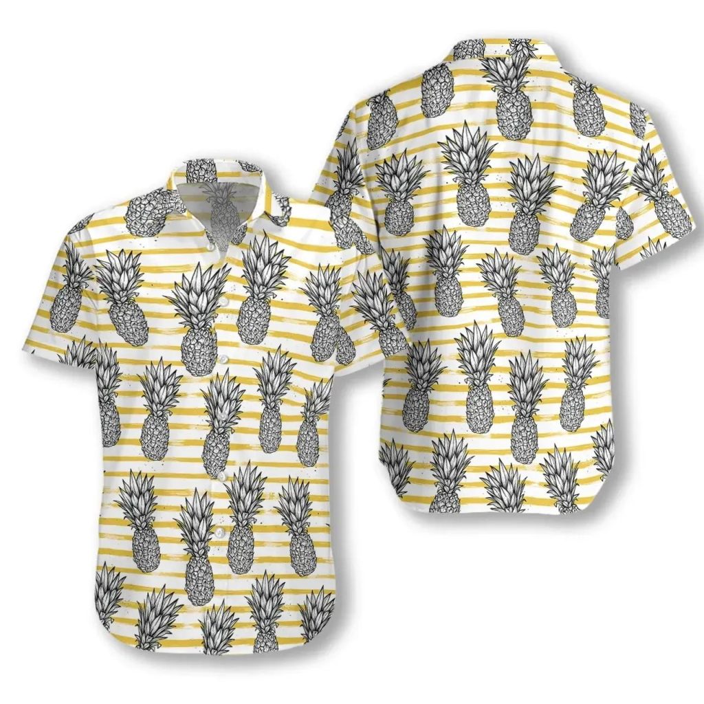 Pineapple Pattern Hawaiian Shirt | For Men & Women | HW8323