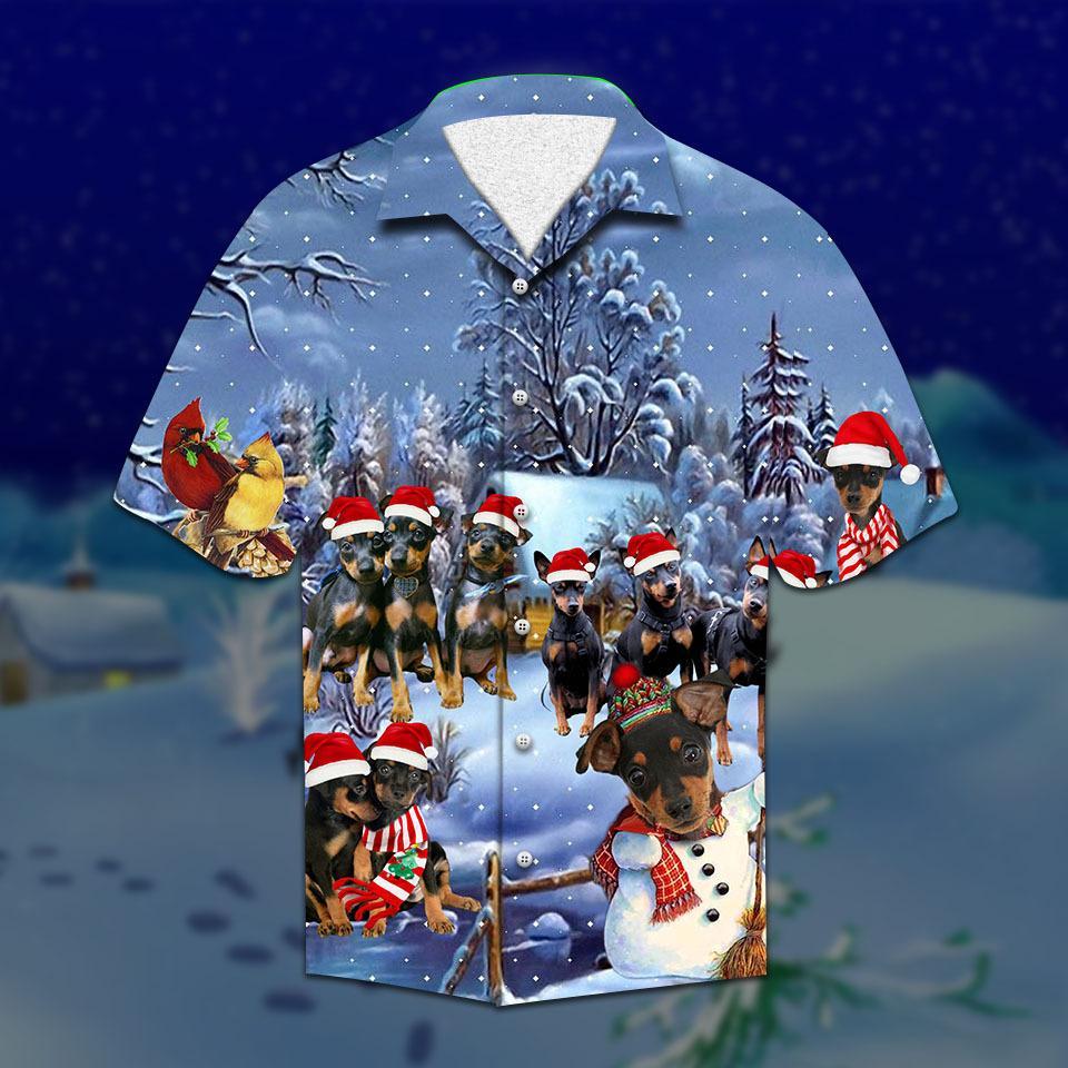 Pinscher Christmas Hawaiian Shirt | For Men & Women | HW2090
