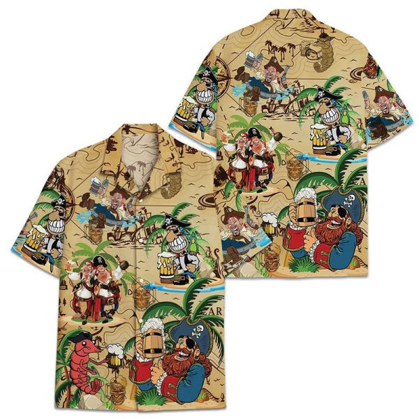 Pirates and Beer Hawaiian Shirt | For Men & Women | HW9642