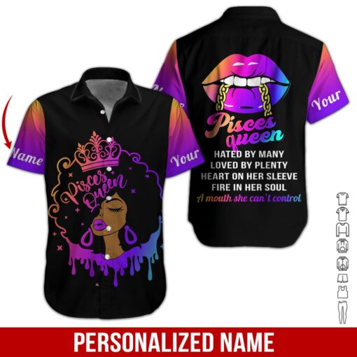 Pisces Queen Custom Hawaiian Shirt | For Men & Women | HN1504
