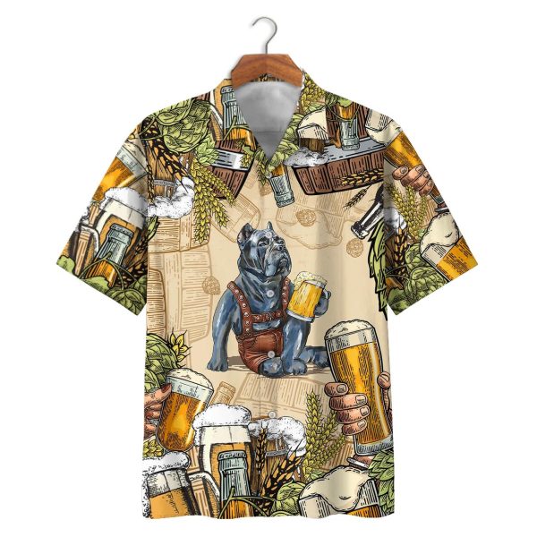 Pitbull & Beer Hawaiian Shirt | For Men & Women | HW7237