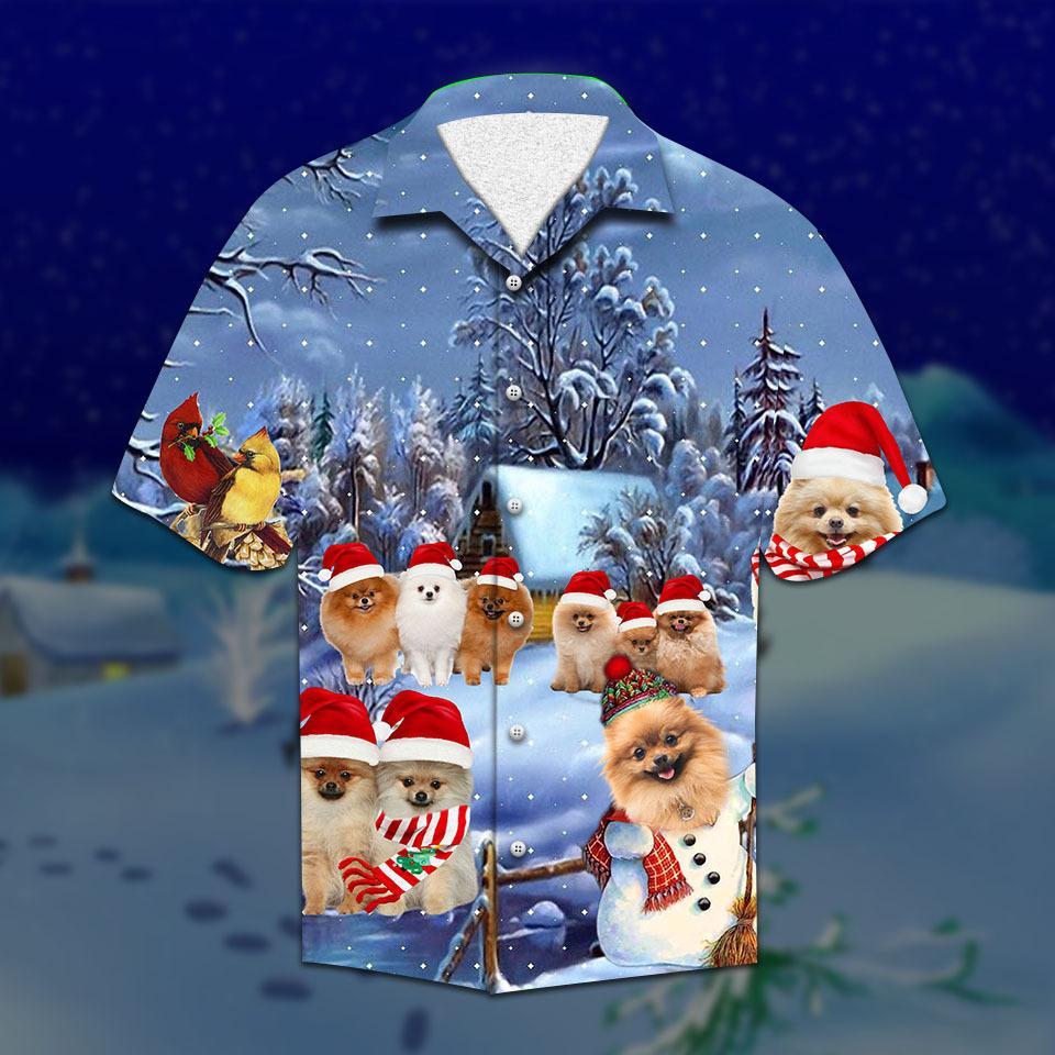 Pomeranian Christmas Hawaiian Shirt | For Men & Women | HW2088