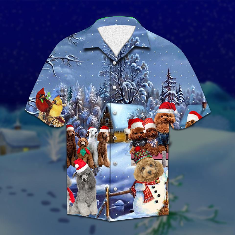 Poodle Christmas Hawaiian Shirt | For Men & Women | HW2097