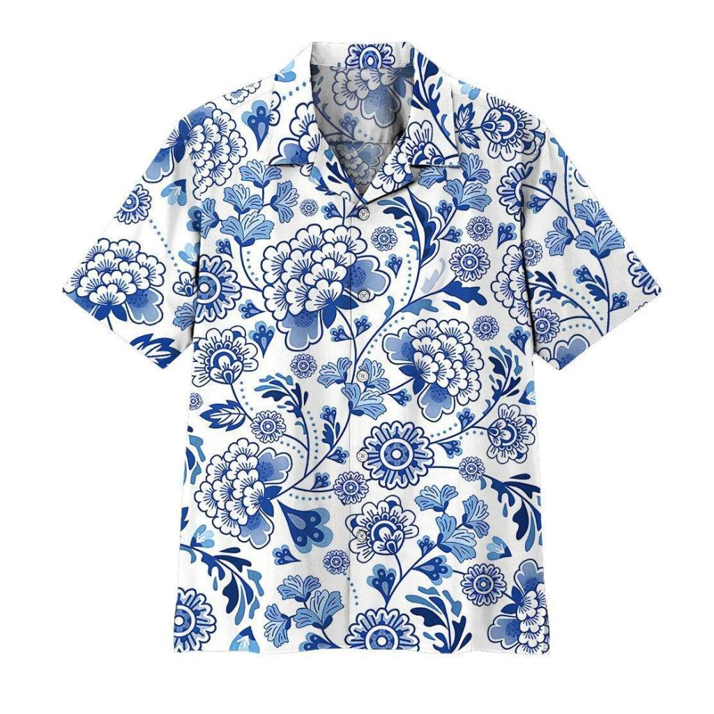 Porcelain Pattern Hawaiian Shirt | For Men & Women | HL1319
