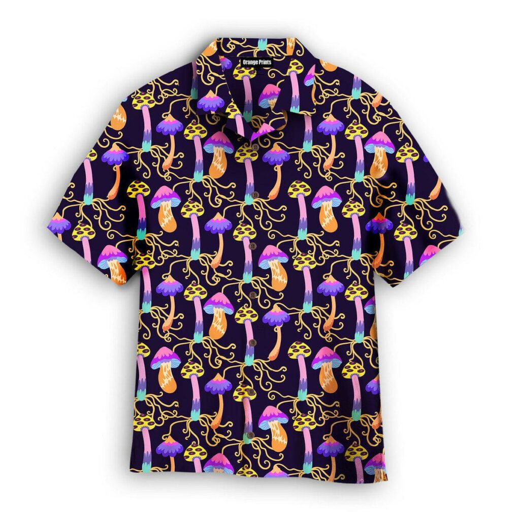 Psychedelic Fairy Colorful Mushroom Hawaiian Shirt | For Men & Women | WT6679