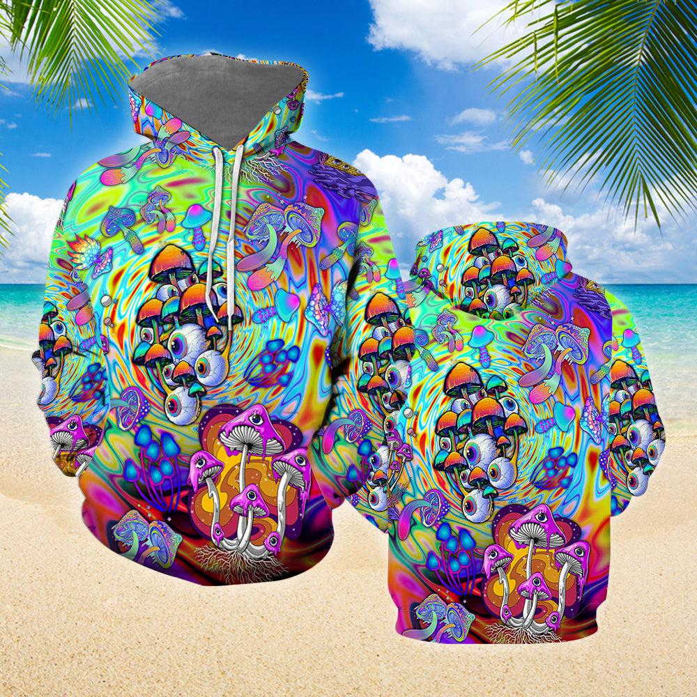 Psychedelic Magic Mushroom Trippy Hippie All Over Print | For Men & Women | HP2215