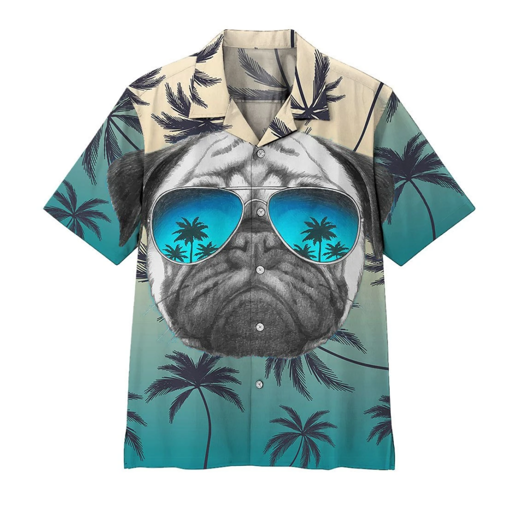 Pug Summer Vibe Hawaiian Shirt | For Men &amp; Women | HW6431