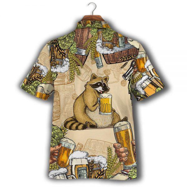 Raccoon And Beer Hawaiian Shirt | For Men & Women | HW7560