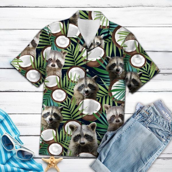 Raccoon Hawaiian Shirt | For Men & Women | HW1115