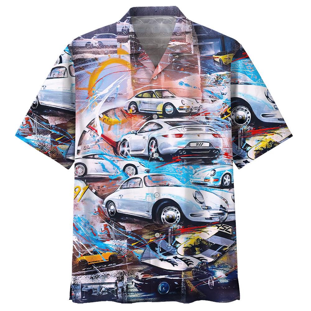 Racing Car Colorful Hawaiian Shirt | For Men & Women | HW7900