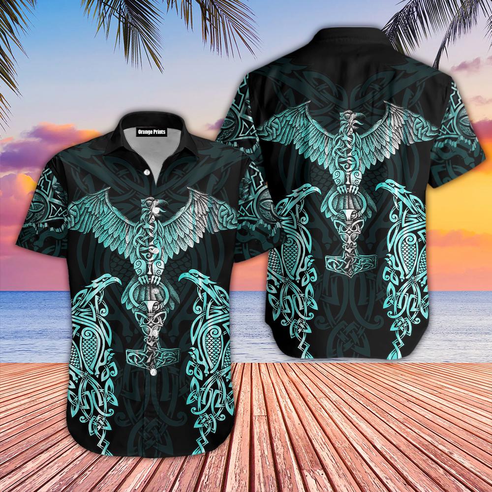 Raven Viking Hawaiian Shirt | For Men & Women | WT6487