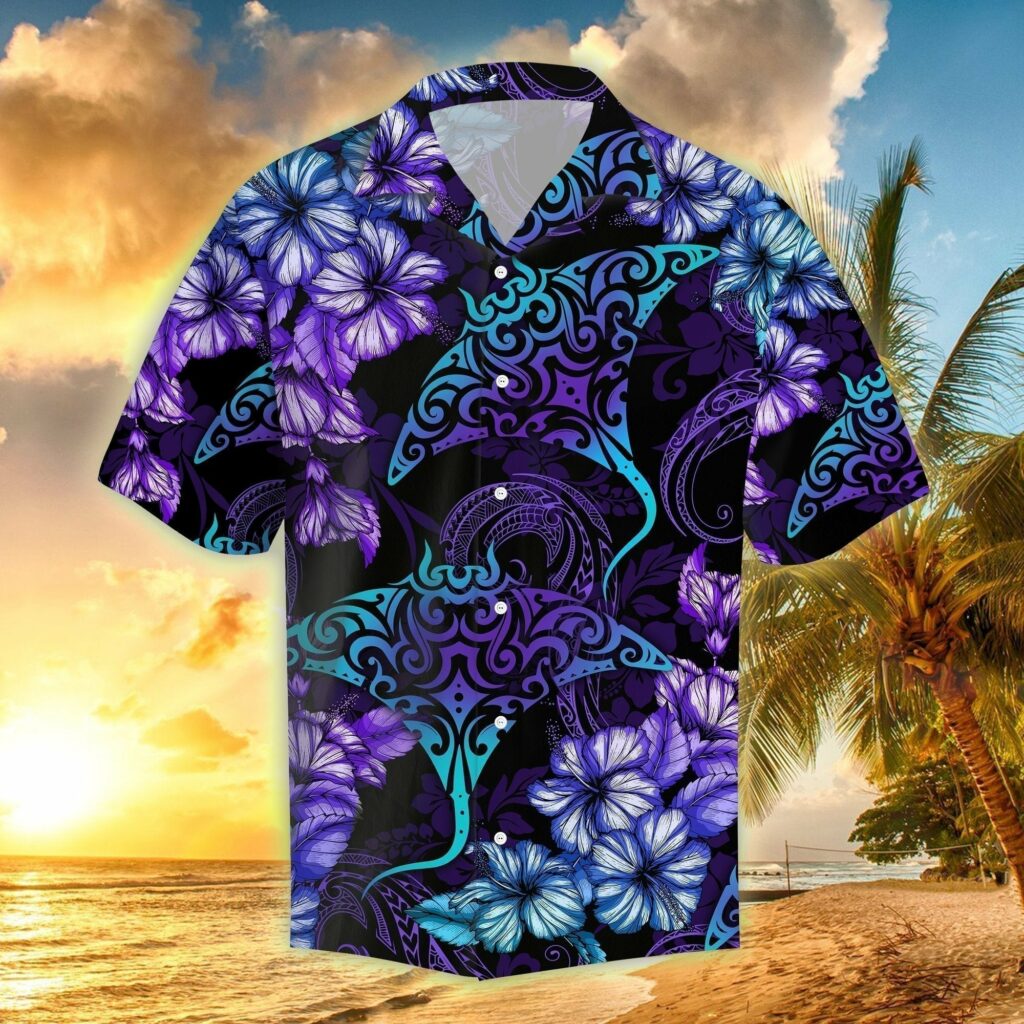Rays Hibiscus Tropical Hawaiian Shirt | For Men & Women | HW1556