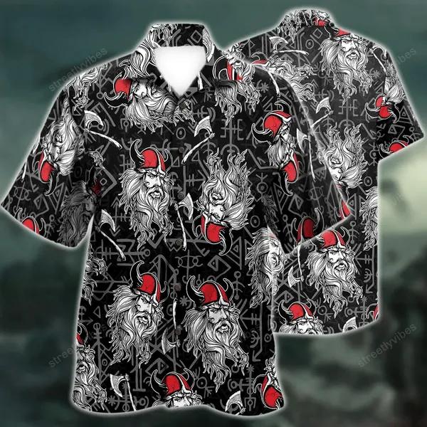 Red Hat Viking Hawaiian Shirt | For Men & Women | HW9760