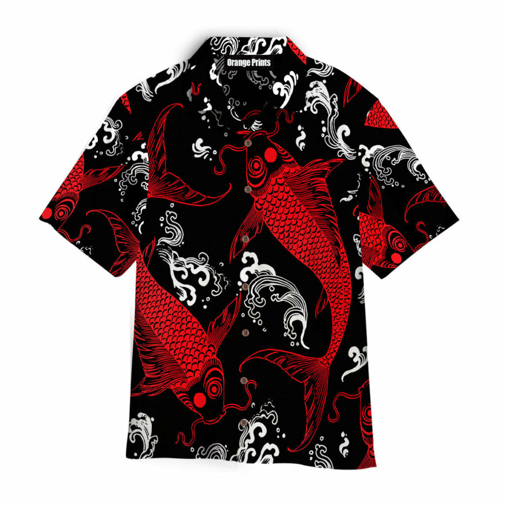 Red Koi Fish Hawaiian Shirt | For Men &amp; Women | HW6120