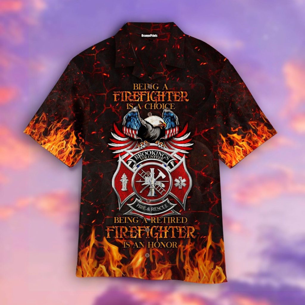Retired Firefighter Hawaiian Shirt | For Men & Women | WT1793