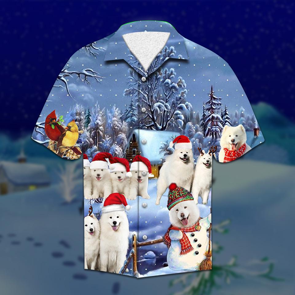 Samoyed Christmas Hawaiian Shirt | For Men & Women | HW2099