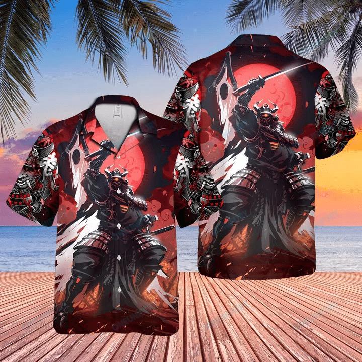 Samurai Demon Warrior Hawaiian Shirt | For Men & Women | HW7262