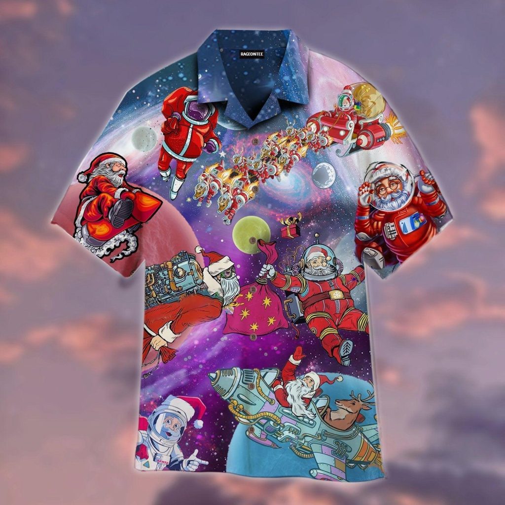 Santa Claus In The Space Hawaiian Shirt | For Men & Women | WT1167