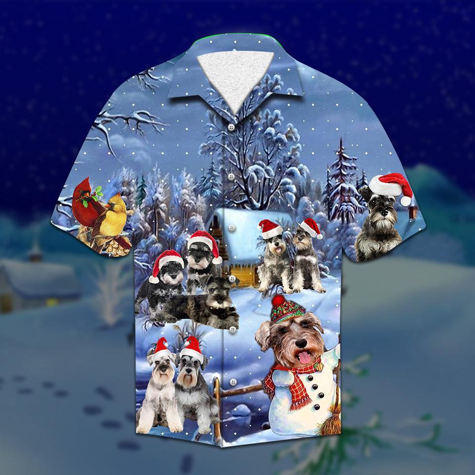 Schnauzer Christmas Hawaiian Shirt | For Men & Women | HW2093