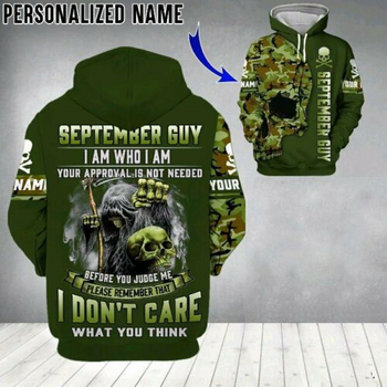 September Guy Skull Skeleton Custom Name All Over Print | For Men & Women | CN2772