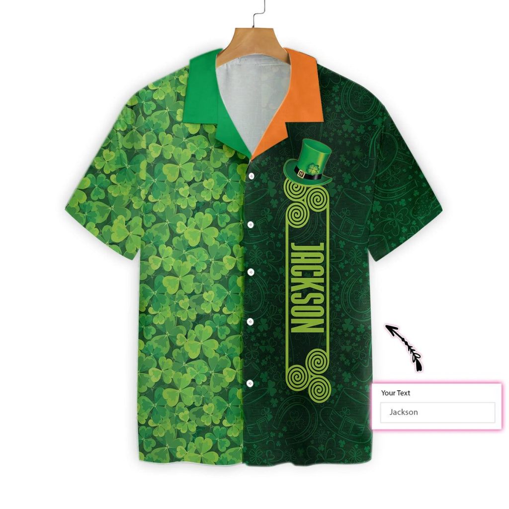 Shamrock Happy Saint Patrick's Day Irish Ireland Custom Hawaiian Shirt | For Men & Women | HN2592