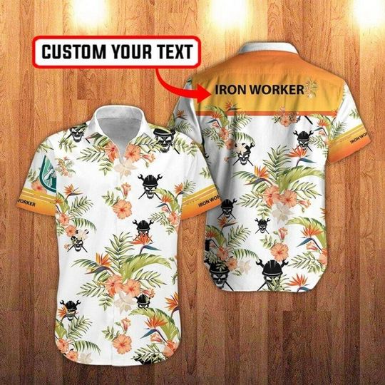 Simple Ironworker Tropical Custom Hawaiian Shirt | For Men & Women | HN3595