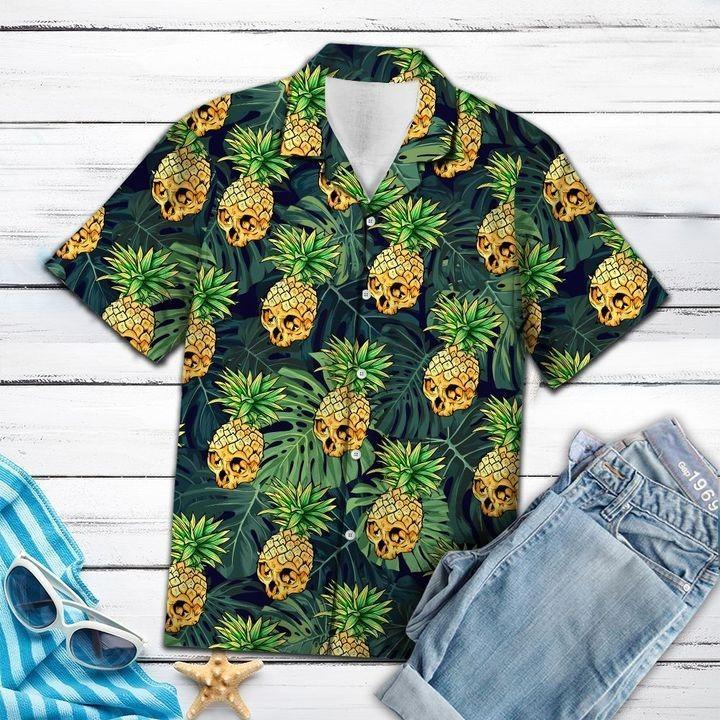 Skull Pineapple Hawaiian Shirt | For Men & Women | HW1347