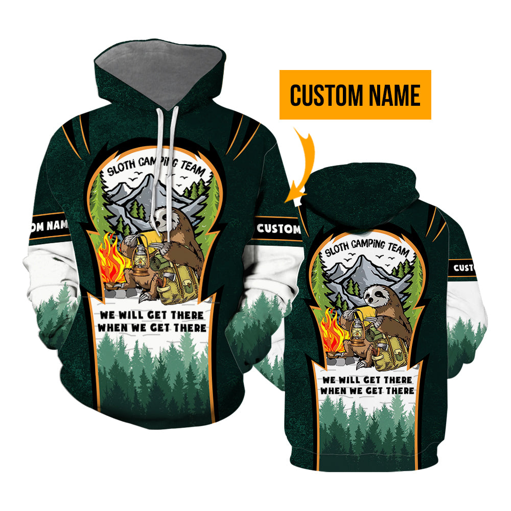 Sloth Hiking Team Custom Name All Over Print | For Men & Women | CN5778